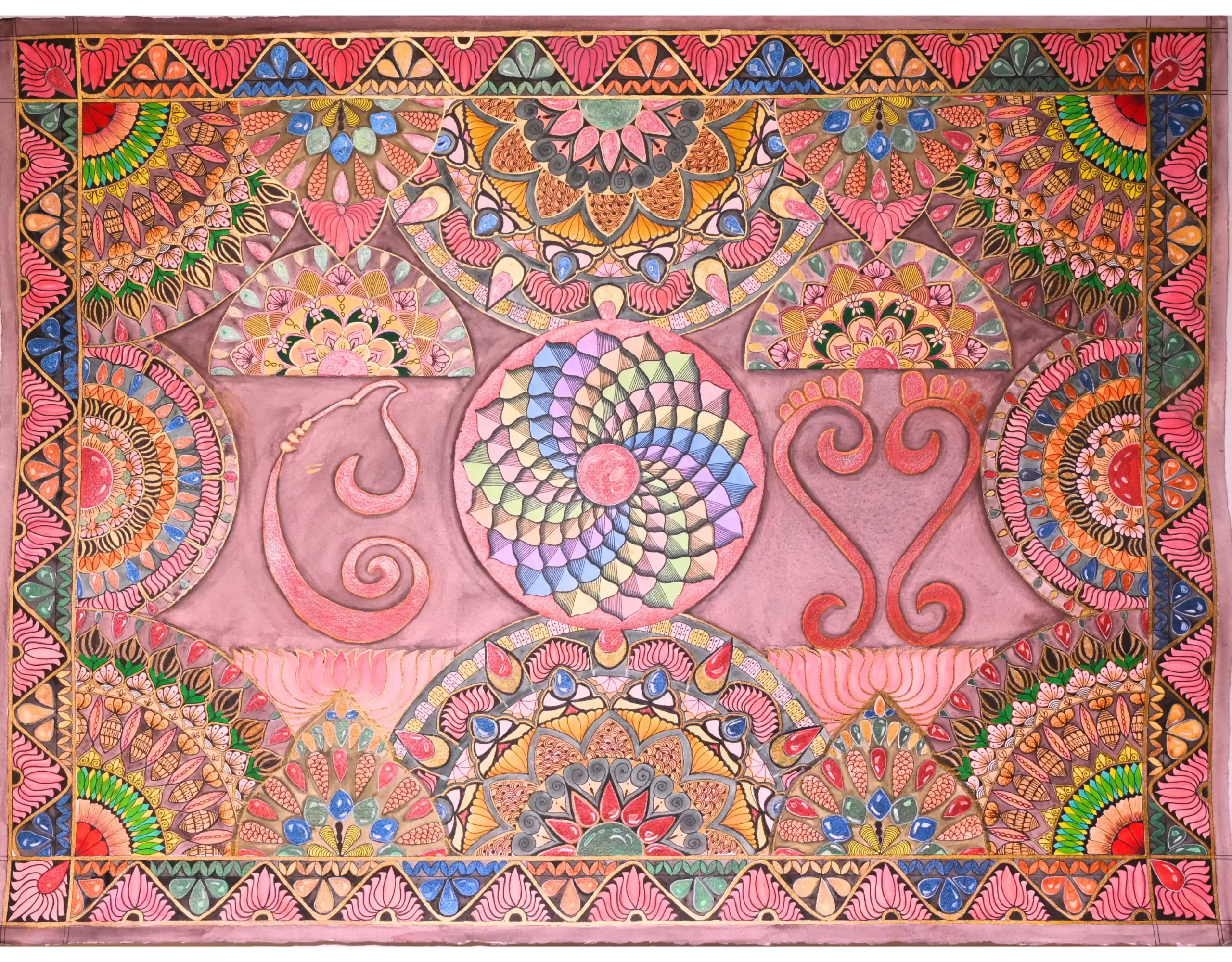 Navratri-inspired mandala | Auspicious Peace